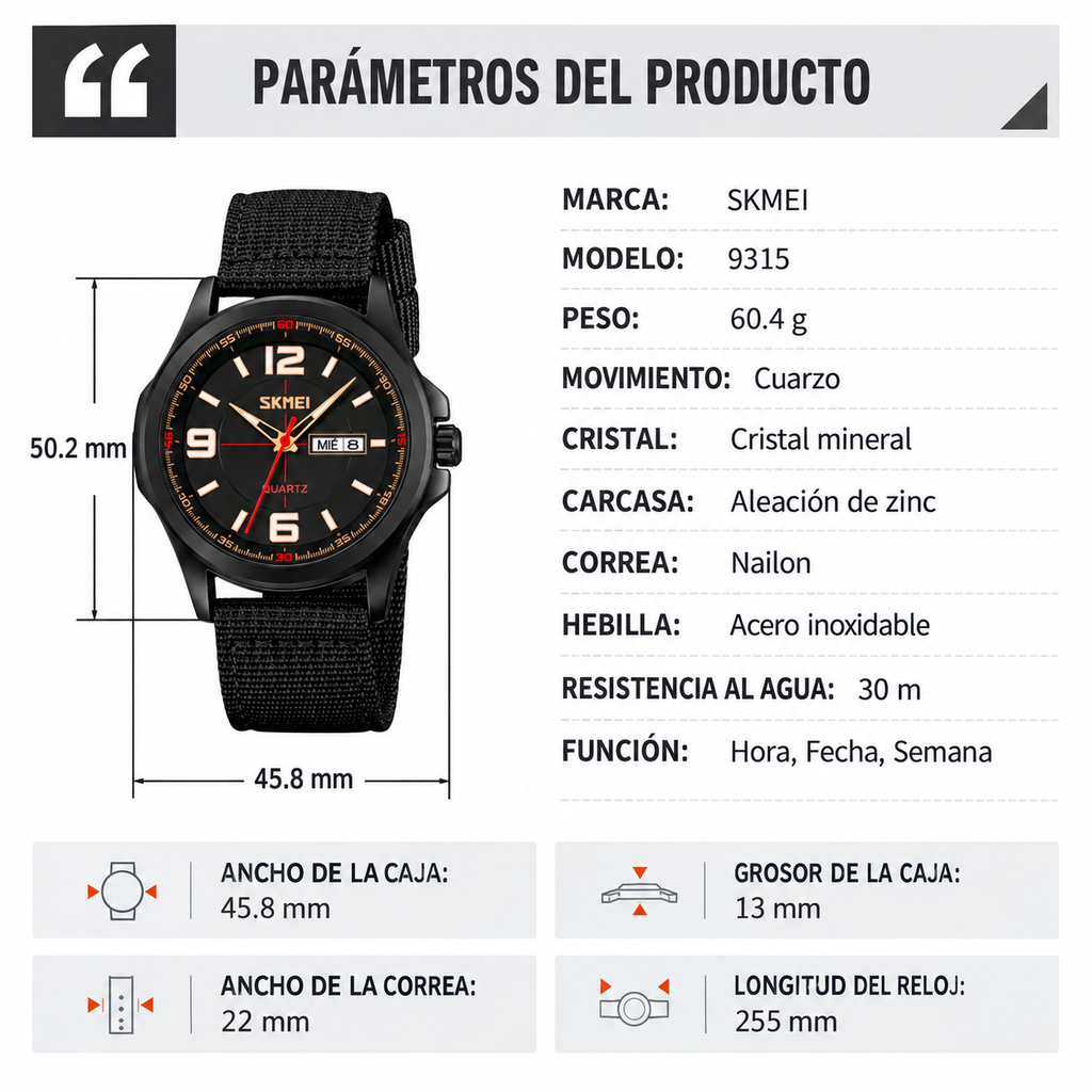 RELOJ HOMBRE SKMEI